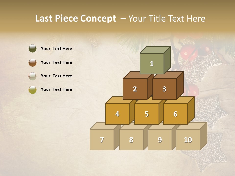 Decorative Colour Bauble PowerPoint Template