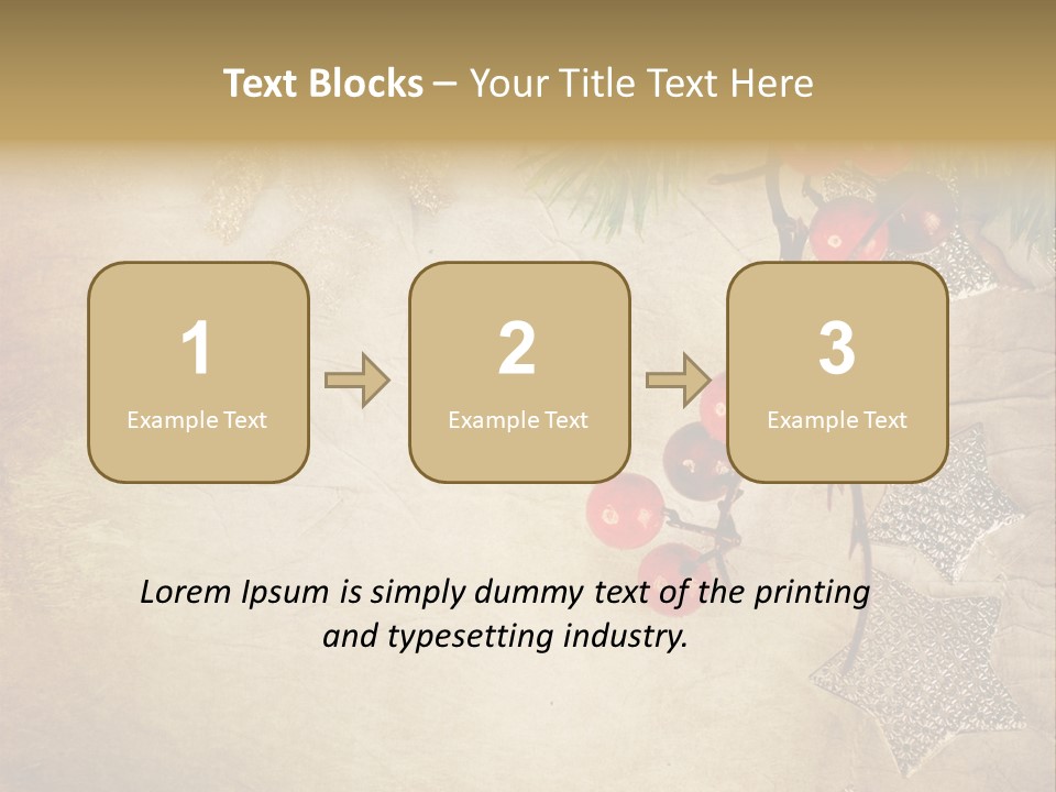 Decorative Colour Bauble PowerPoint Template