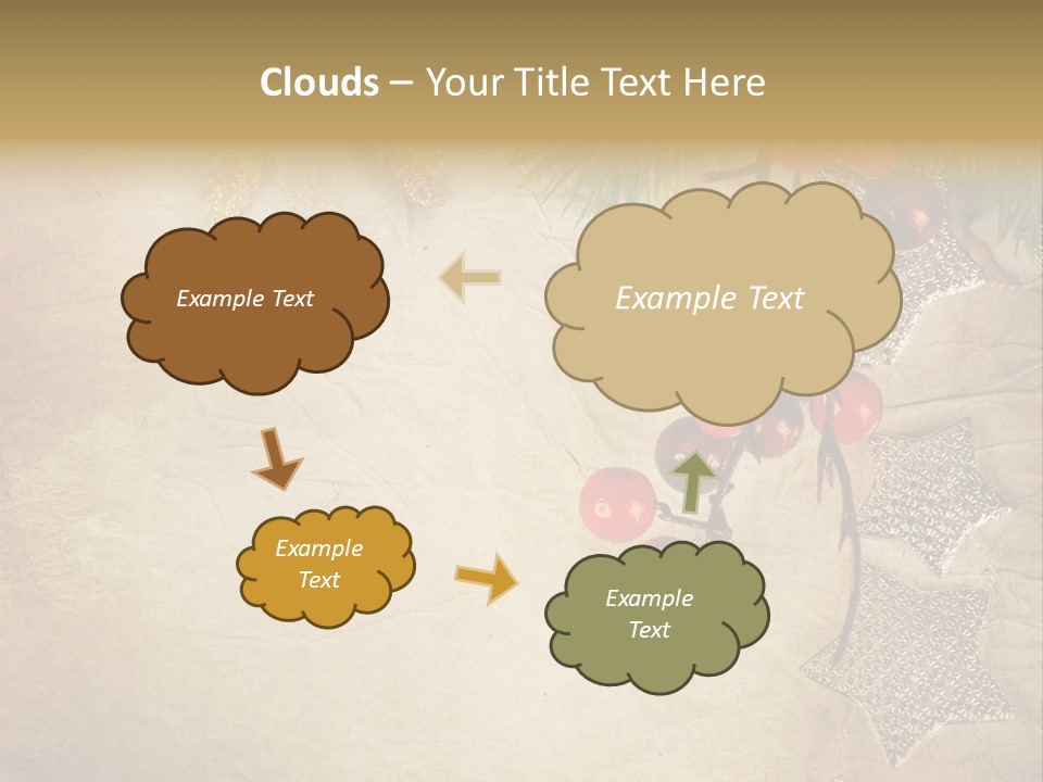 Decorative Colour Bauble PowerPoint Template
