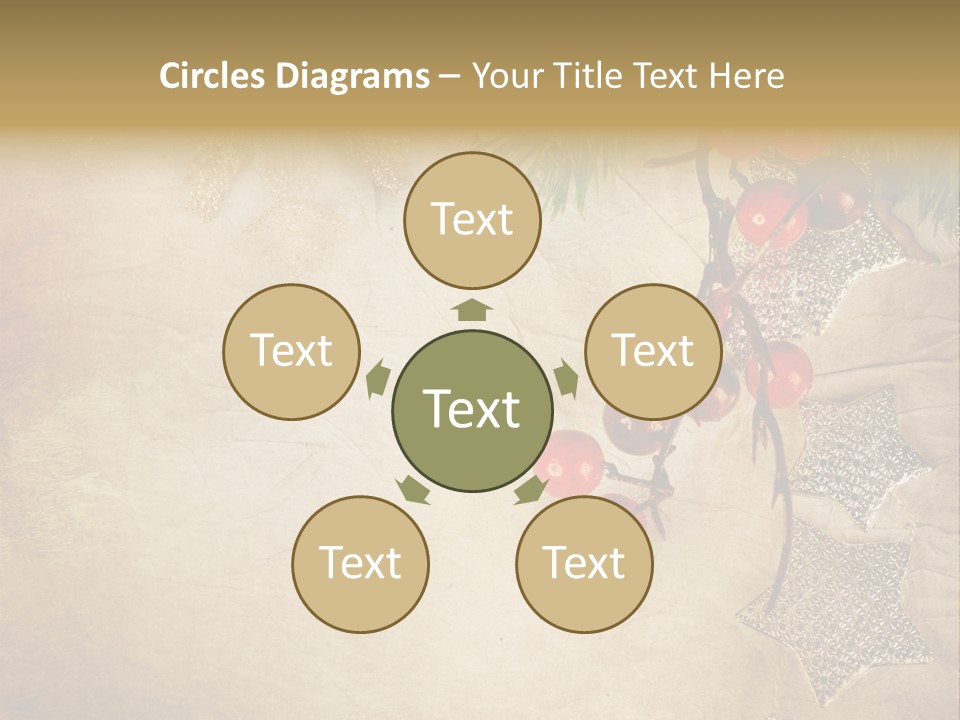 Decorative Colour Bauble PowerPoint Template