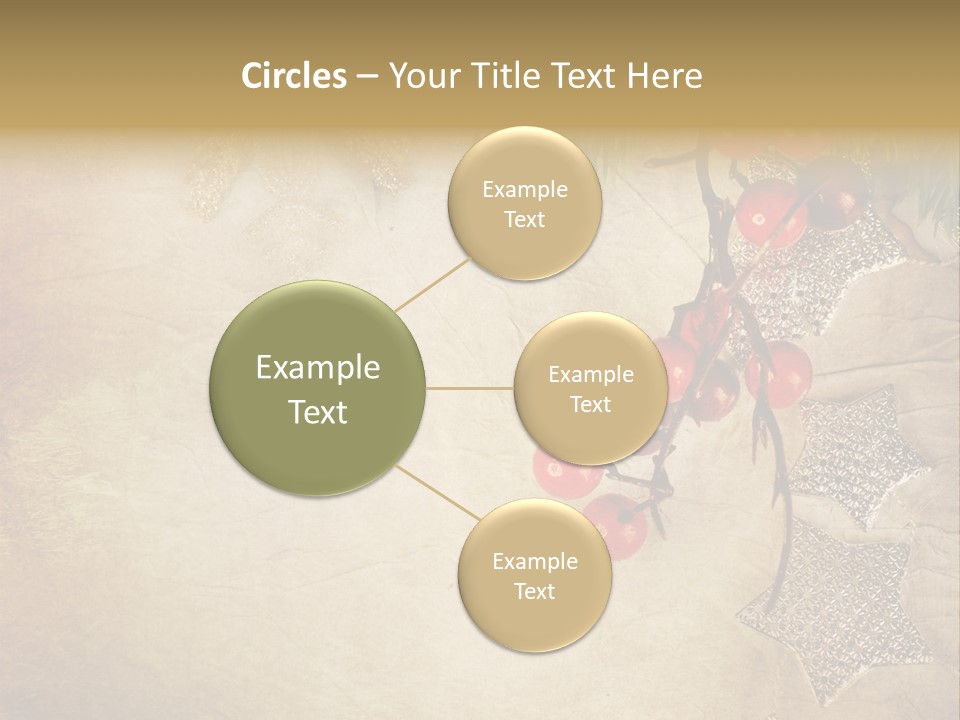 Decorative Colour Bauble PowerPoint Template