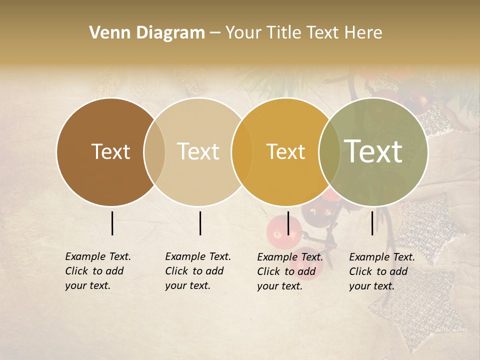 Decorative Colour Bauble PowerPoint Template