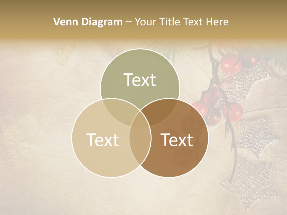 Decorative Colour Bauble PowerPoint Template