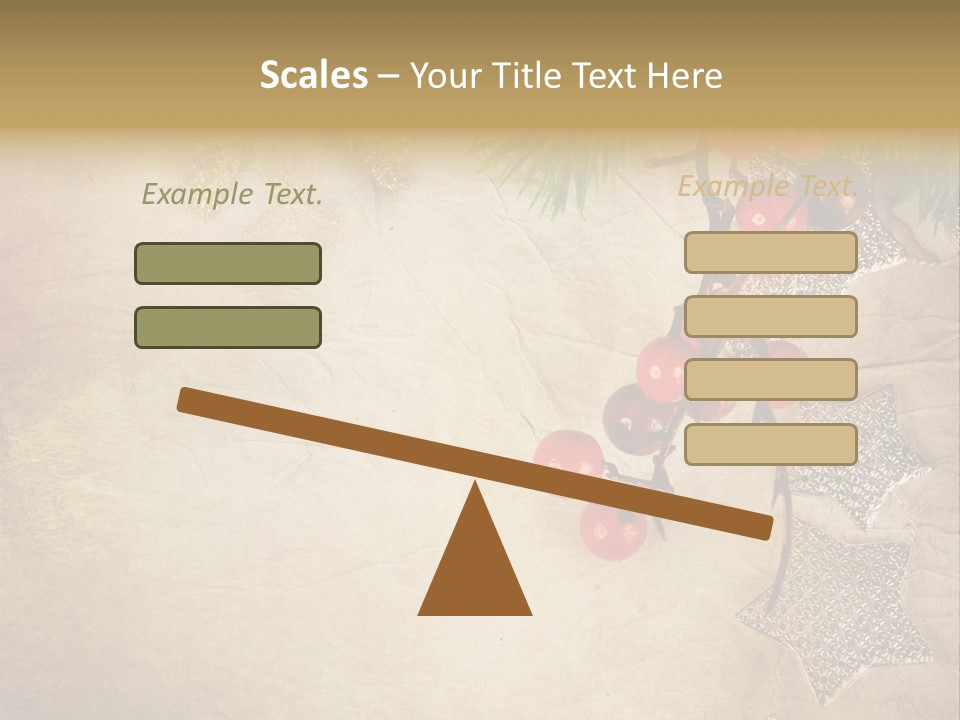 Decorative Colour Bauble PowerPoint Template