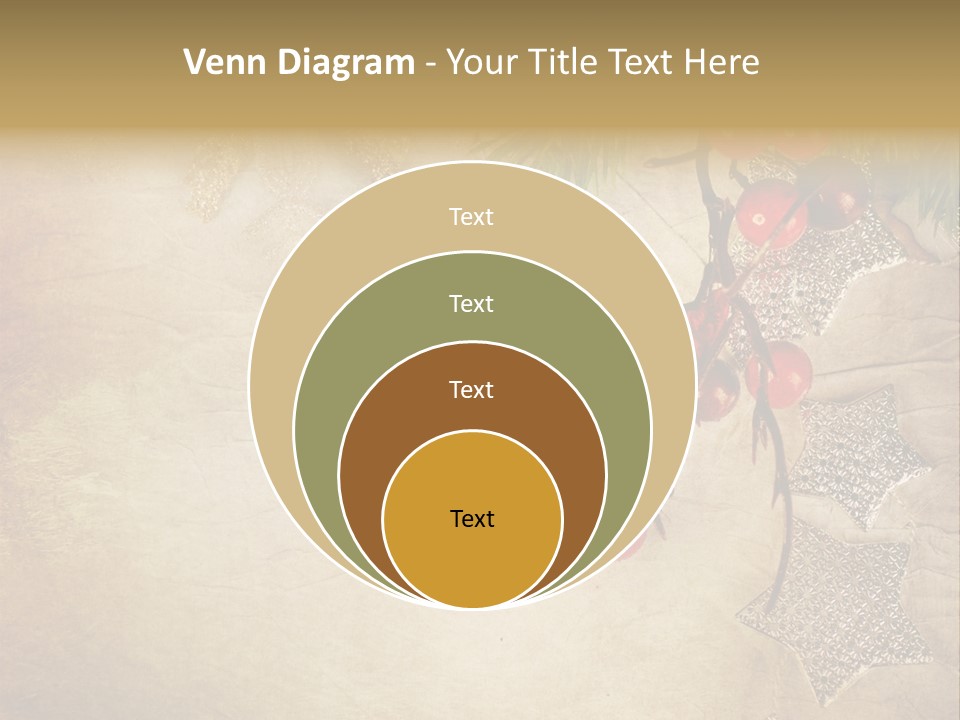 Decorative Colour Bauble PowerPoint Template