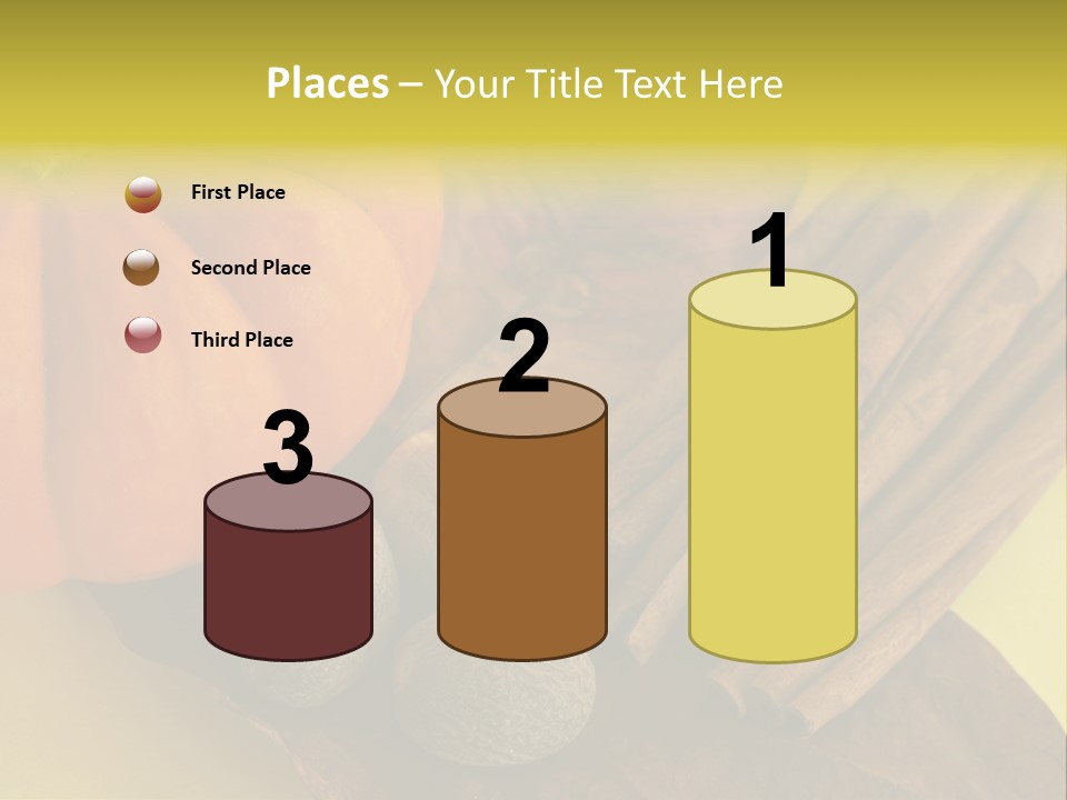 Autumn Cinnamon Autumn Leaf PowerPoint Template