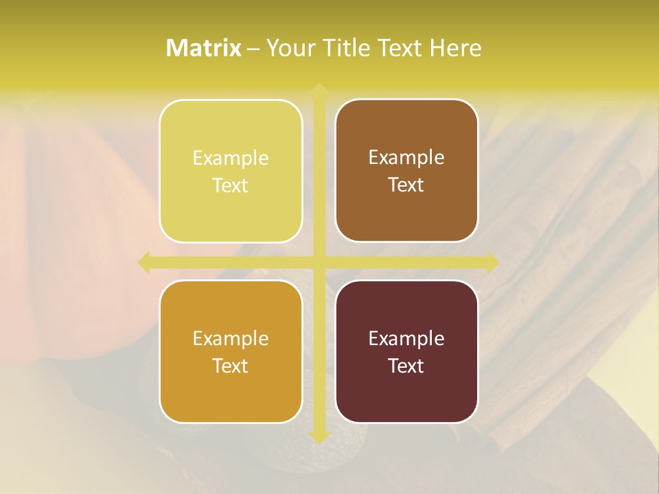 Autumn Cinnamon Autumn Leaf PowerPoint Template