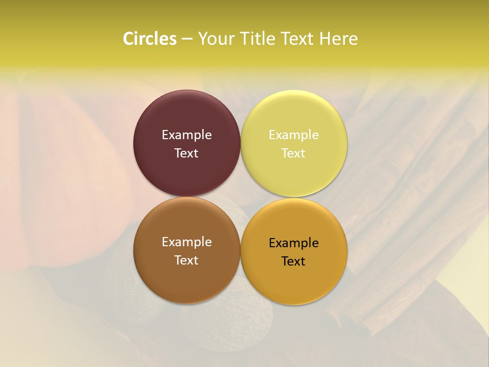 Autumn Cinnamon Autumn Leaf PowerPoint Template