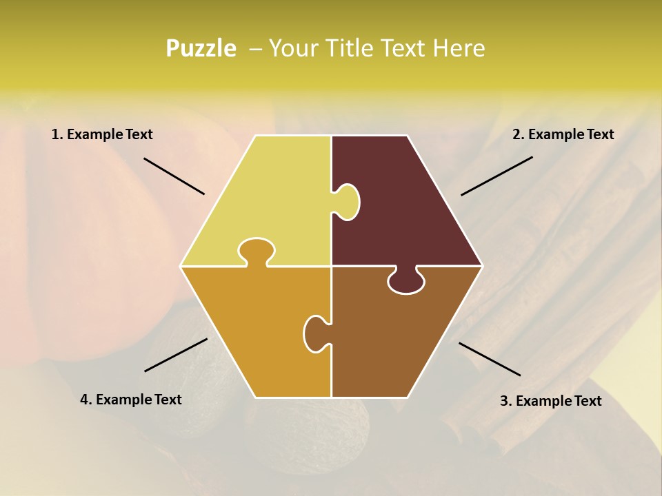 Autumn Cinnamon Autumn Leaf PowerPoint Template