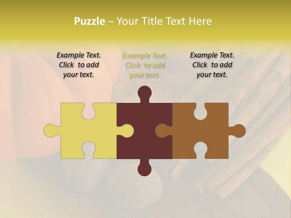 Autumn Cinnamon Autumn Leaf PowerPoint Template