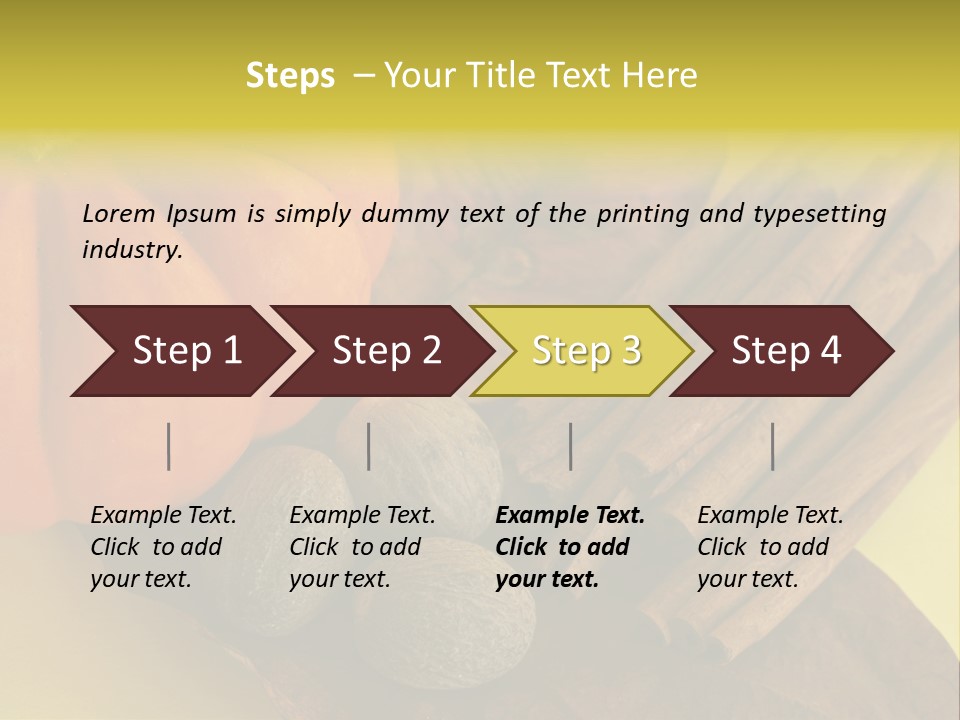 Autumn Cinnamon Autumn Leaf PowerPoint Template