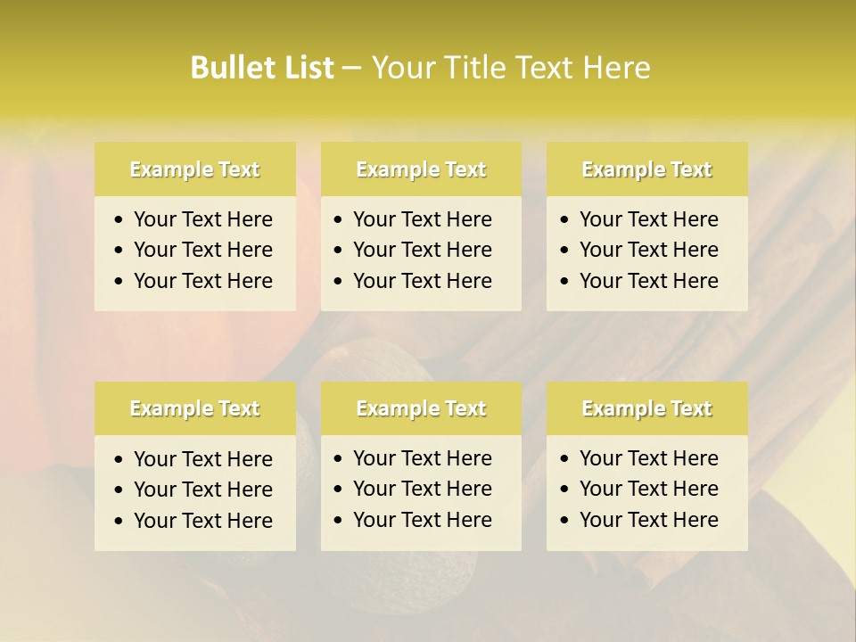 Autumn Cinnamon Autumn Leaf PowerPoint Template