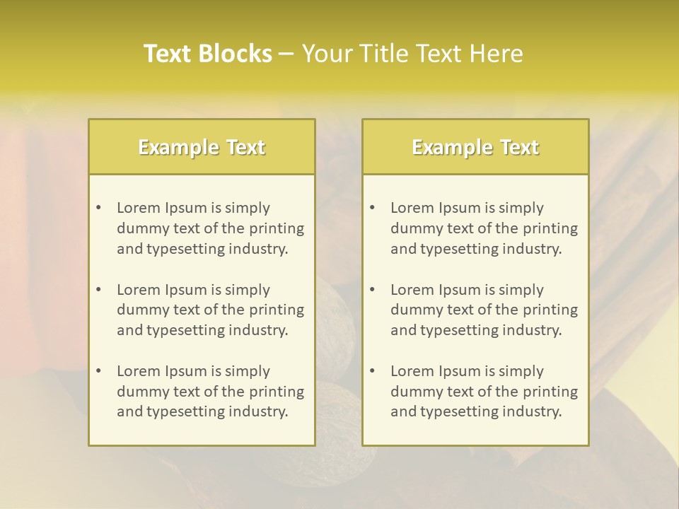 Autumn Cinnamon Autumn Leaf PowerPoint Template
