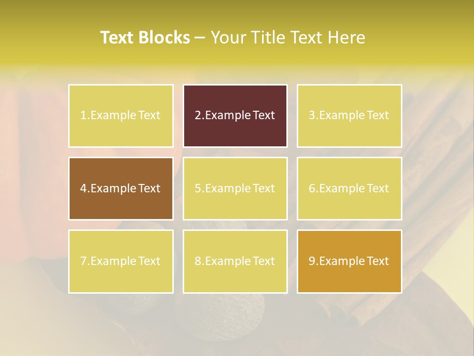 Autumn Cinnamon Autumn Leaf PowerPoint Template