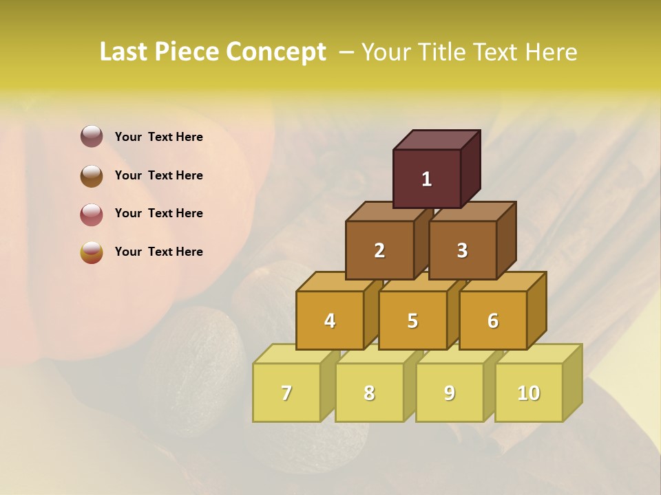 Autumn Cinnamon Autumn Leaf PowerPoint Template