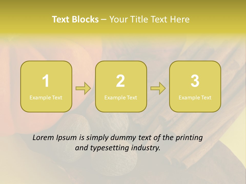 Autumn Cinnamon Autumn Leaf PowerPoint Template