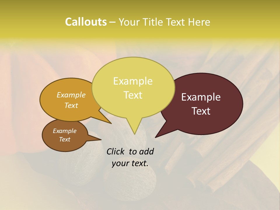 Autumn Cinnamon Autumn Leaf PowerPoint Template