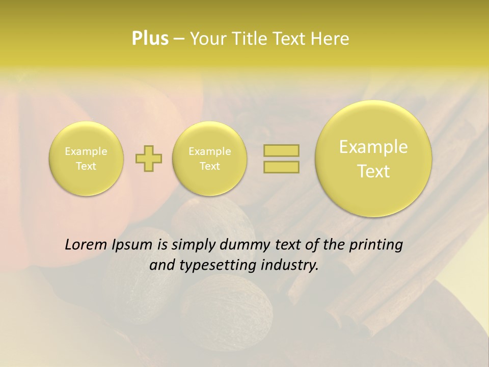 Autumn Cinnamon Autumn Leaf PowerPoint Template