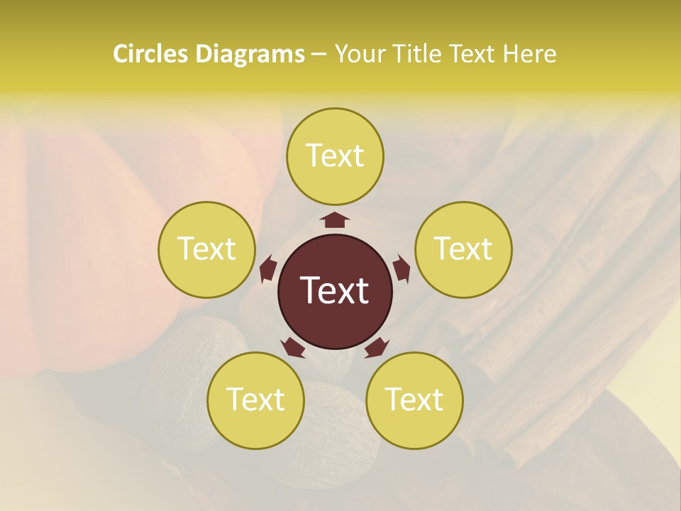 Autumn Cinnamon Autumn Leaf PowerPoint Template