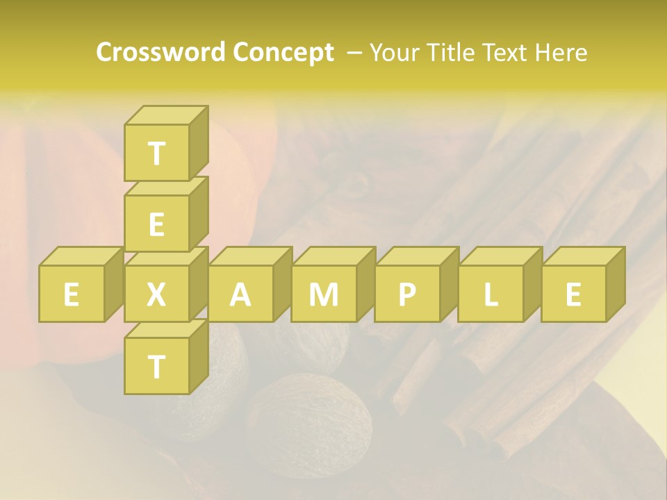 Autumn Cinnamon Autumn Leaf PowerPoint Template