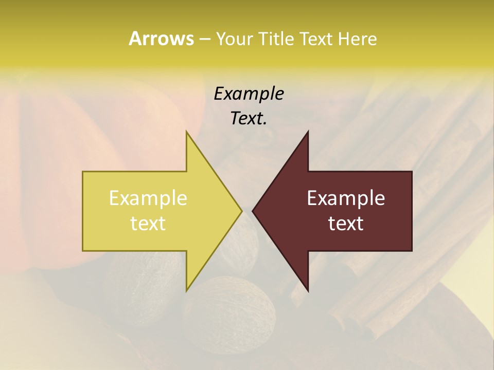 Autumn Cinnamon Autumn Leaf PowerPoint Template