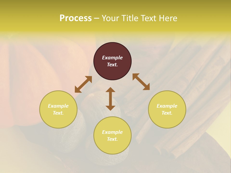 Autumn Cinnamon Autumn Leaf PowerPoint Template