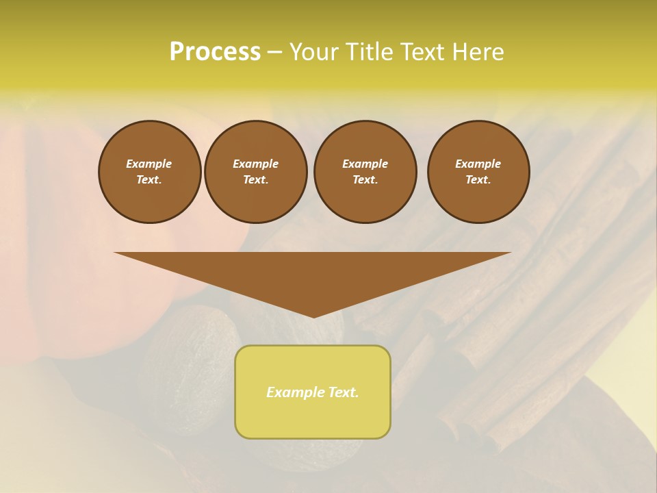 Autumn Cinnamon Autumn Leaf PowerPoint Template