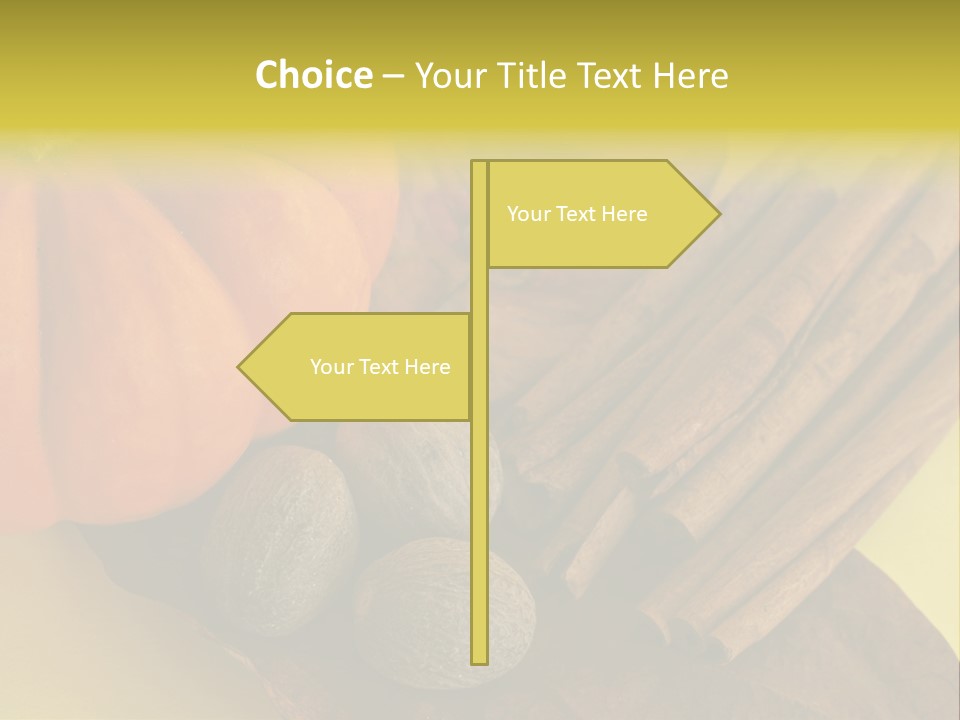 Autumn Cinnamon Autumn Leaf PowerPoint Template
