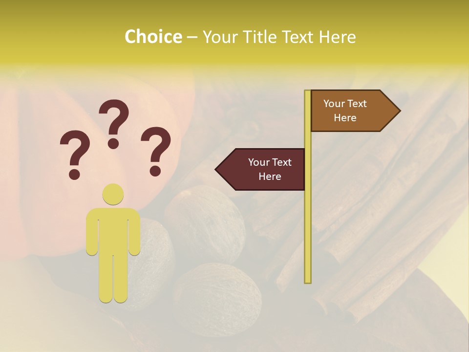 Autumn Cinnamon Autumn Leaf PowerPoint Template