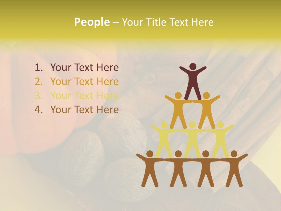 Autumn Cinnamon Autumn Leaf PowerPoint Template