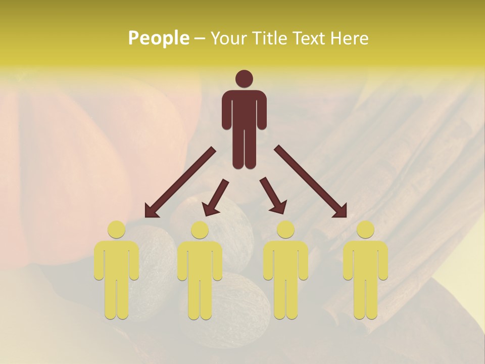 Autumn Cinnamon Autumn Leaf PowerPoint Template