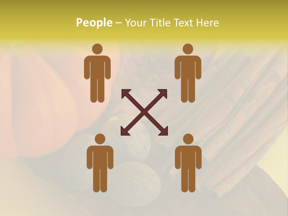 Autumn Cinnamon Autumn Leaf PowerPoint Template