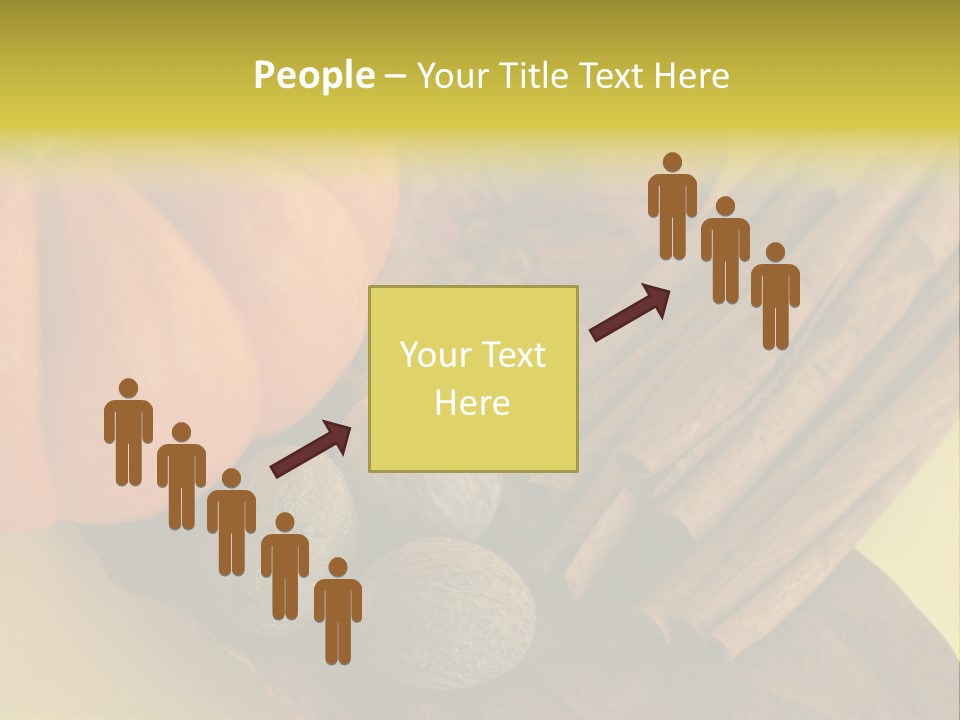 Autumn Cinnamon Autumn Leaf PowerPoint Template