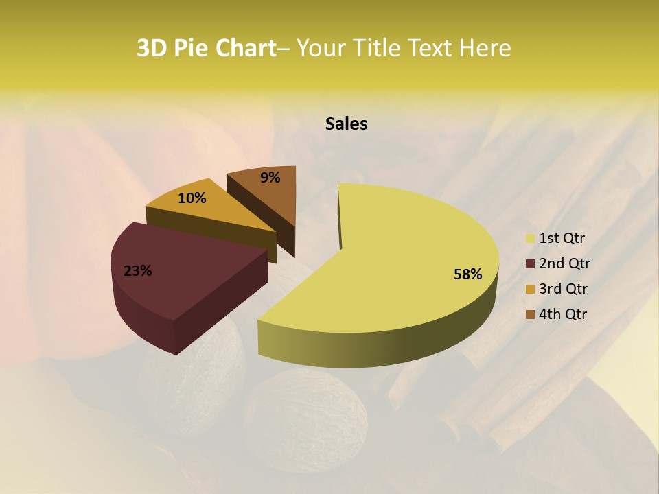 Autumn Cinnamon Autumn Leaf PowerPoint Template