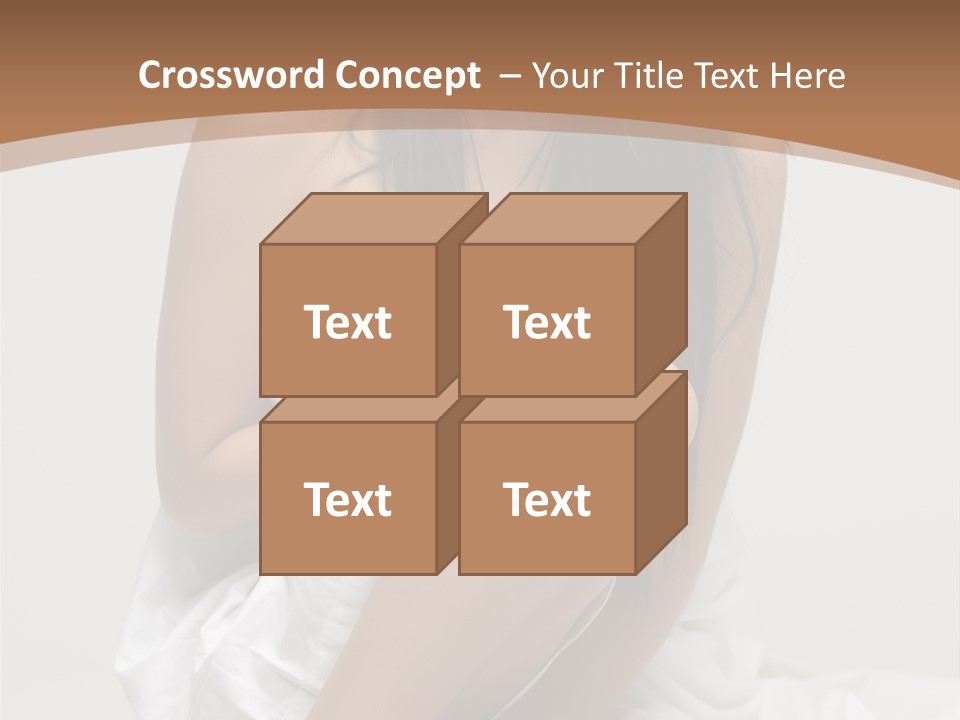 Pose Beauty Young PowerPoint Template
