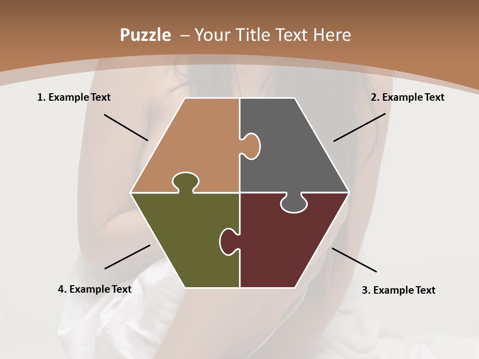 Pose Beauty Young PowerPoint Template