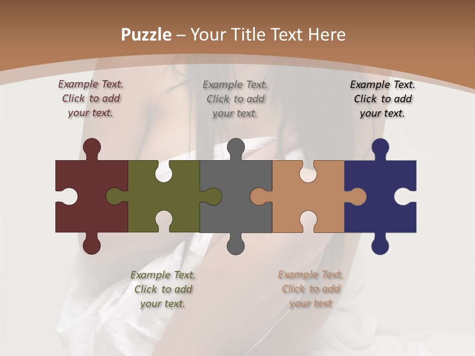 Pose Beauty Young PowerPoint Template