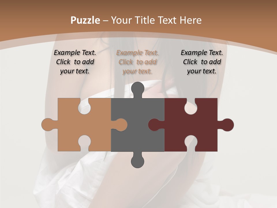 Pose Beauty Young PowerPoint Template