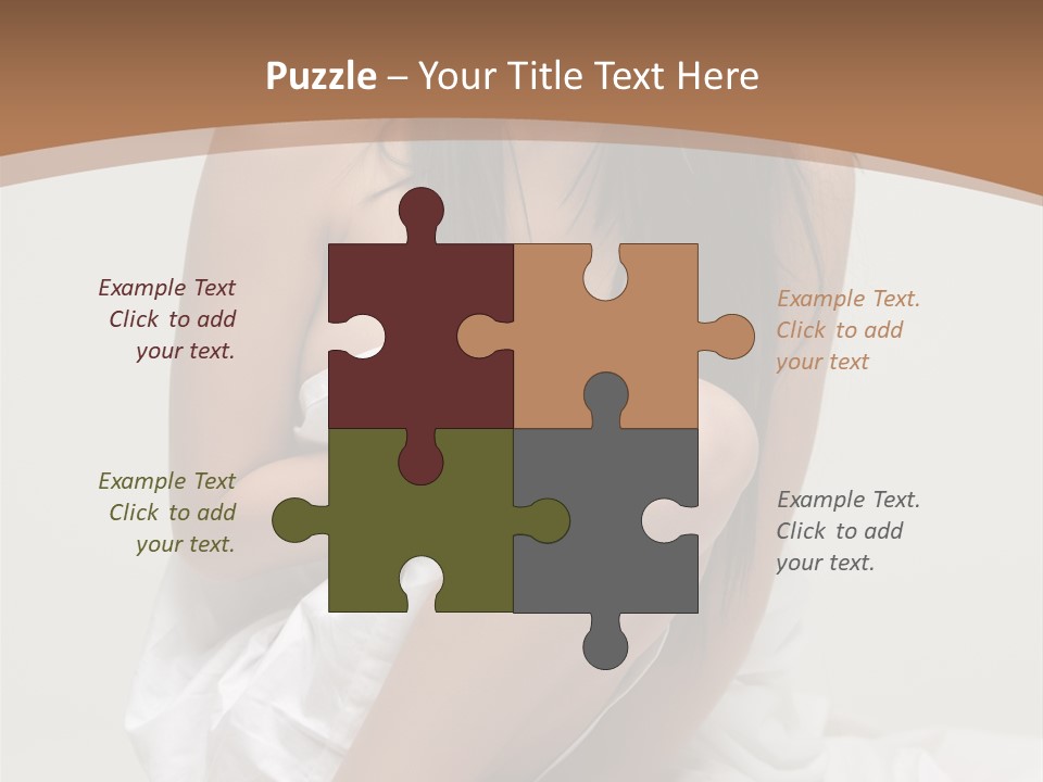 Pose Beauty Young PowerPoint Template