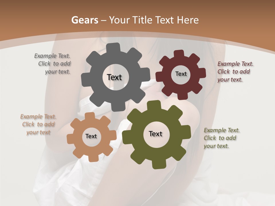 Pose Beauty Young PowerPoint Template