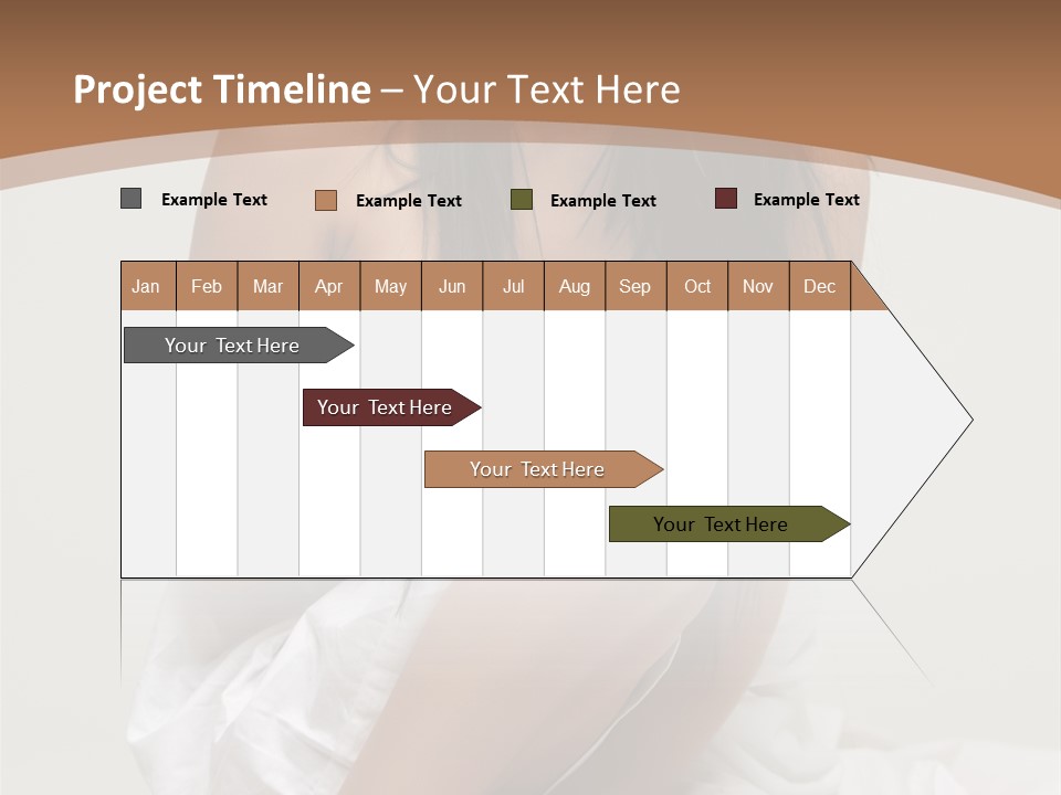 Pose Beauty Young PowerPoint Template