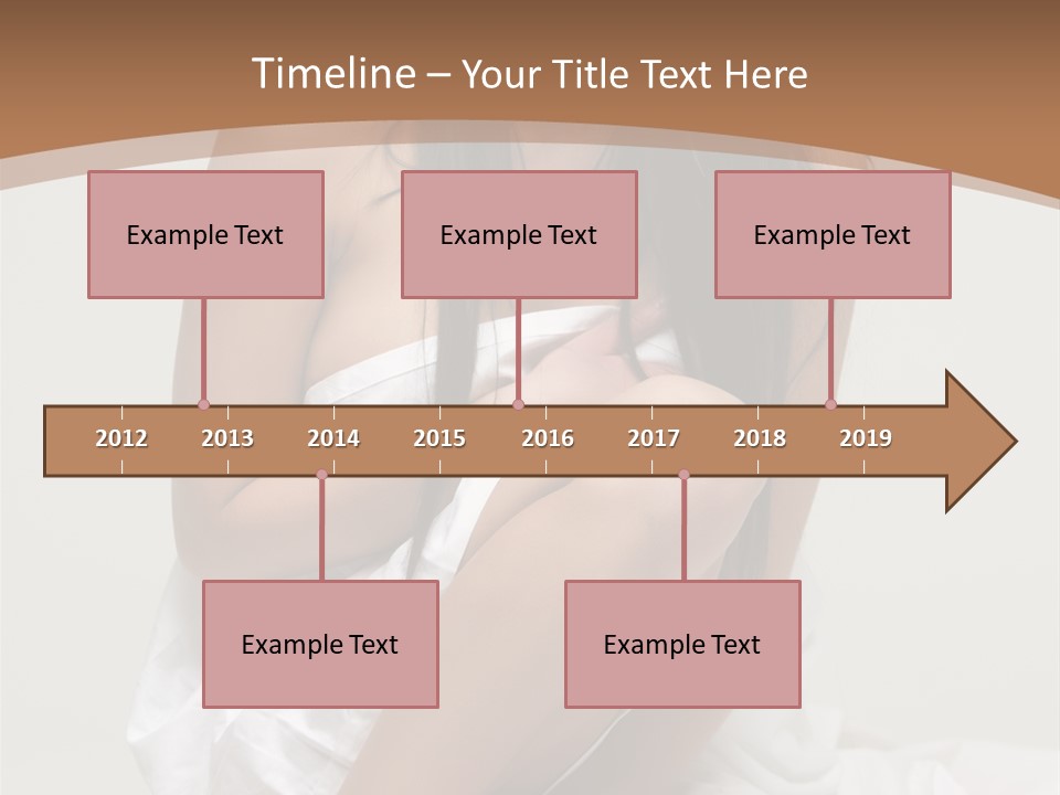 Pose Beauty Young PowerPoint Template
