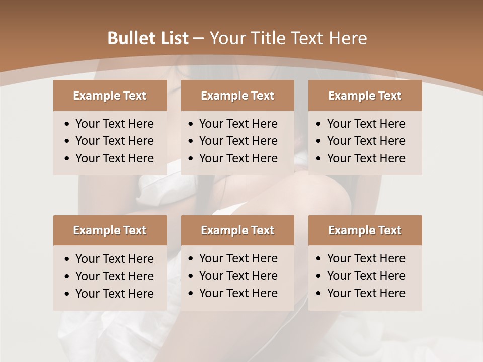 Pose Beauty Young PowerPoint Template