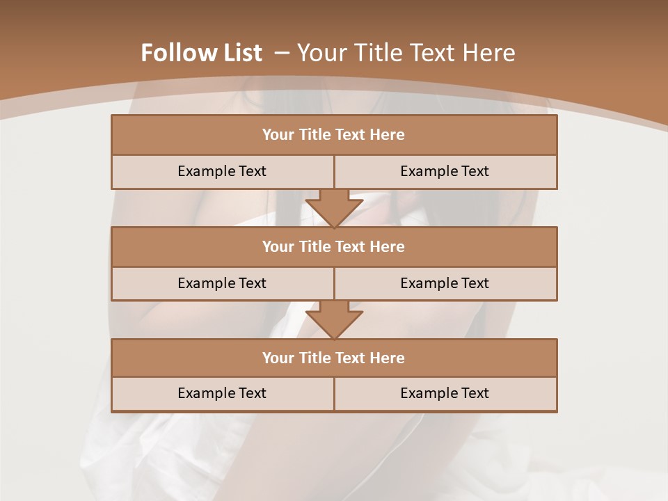 Pose Beauty Young PowerPoint Template