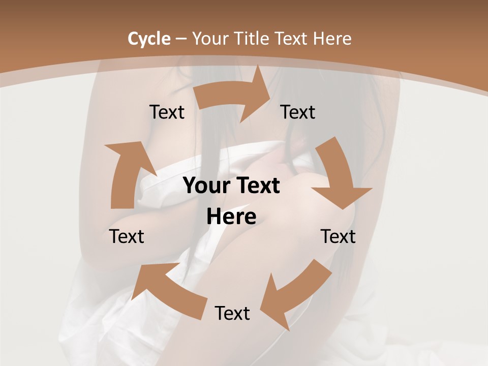 Pose Beauty Young PowerPoint Template