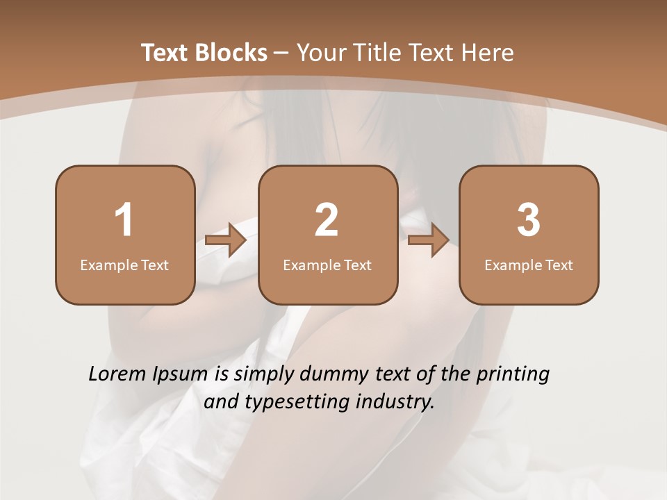 Pose Beauty Young PowerPoint Template