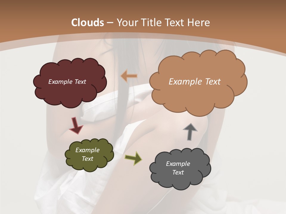 Pose Beauty Young PowerPoint Template