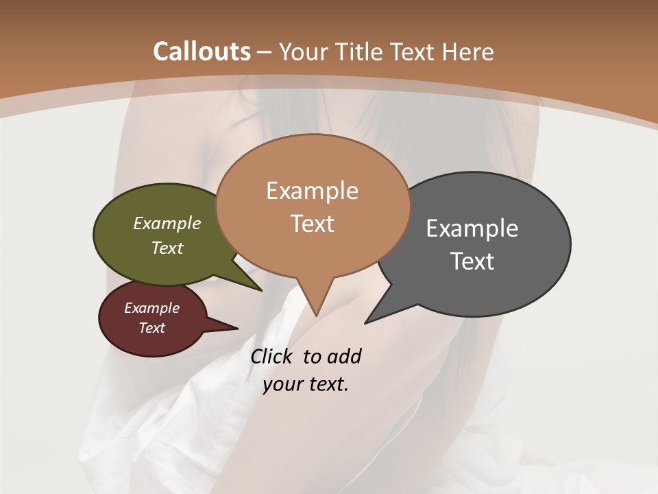 Pose Beauty Young PowerPoint Template