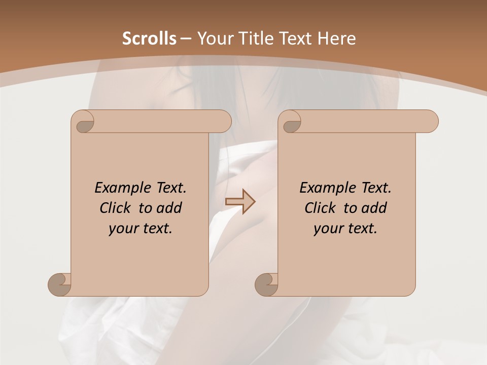 Pose Beauty Young PowerPoint Template