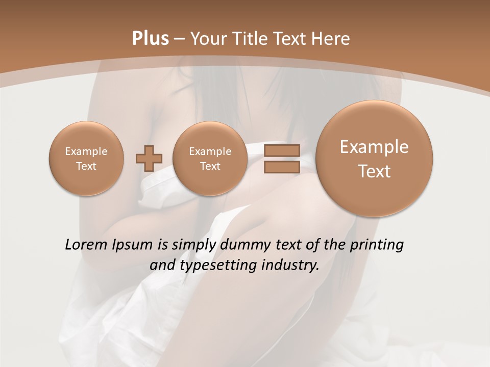 Pose Beauty Young PowerPoint Template